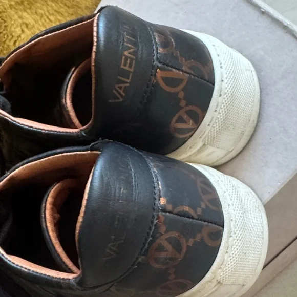 Valentino Black and bronze Patterned Sneakers - Picture 6 of 6